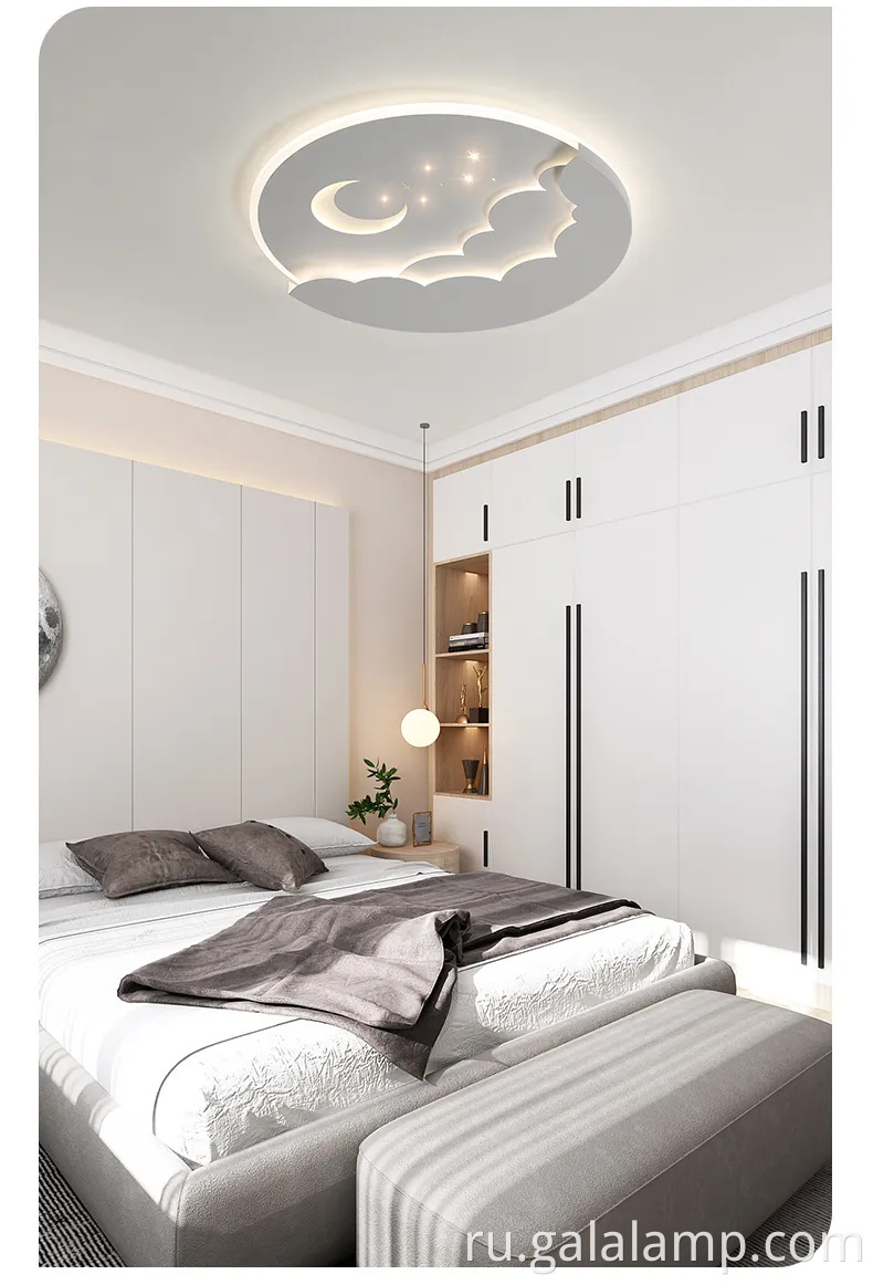 Творческая мультипликационная луна Потолочная лампа для детских комнат